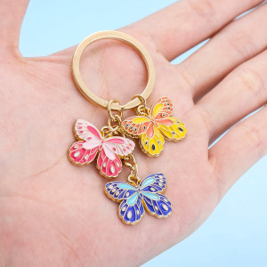 Portachiavi Farfalla "Trio Incantato" | Idea Regalo Donna