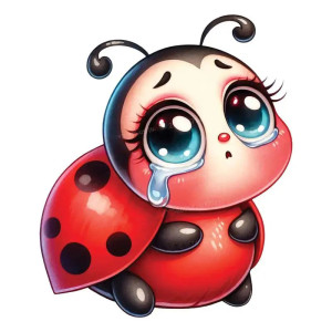 Adesivo Coccinella 'Lacrima di Rugiada' – Tenerezza ed emozione