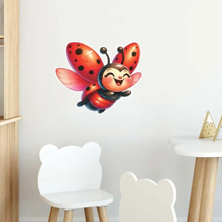 Sticker Coccinella 'Cuore di Gioia' | Idea Regalo Originale