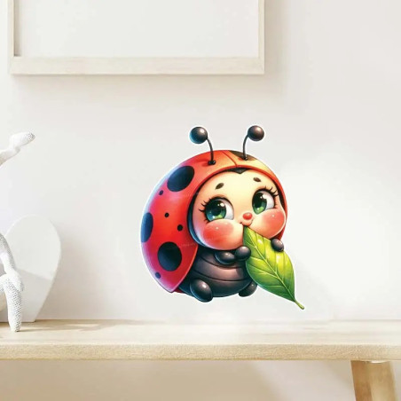 Adesivo Coccinella 'Pausa Golosa' – Natura e golosità
