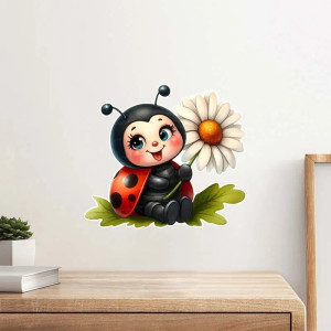 Adesivo Coccinella Carino 'Splendore Primaverile' | Idea Regalo