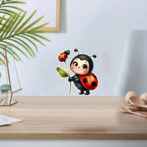 Adesivo Coccinella 'Duo Fortunato' – Fortuna e tenerezza