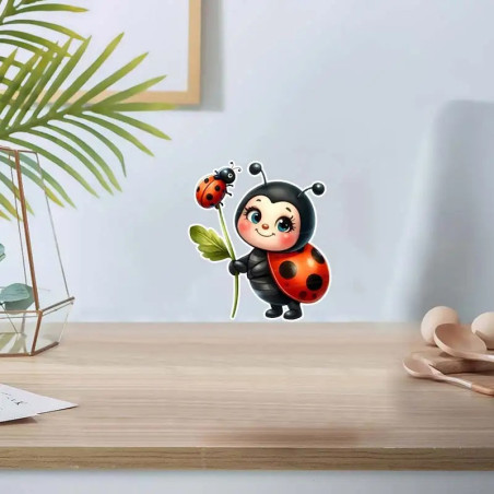 Adesivo Coccinella 'Duo Fortunato' – Fortuna e tenerezza