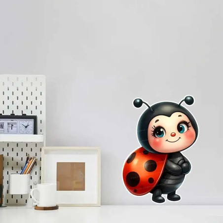 Adesivo Coccinella 'Piccola Felicità' – Semplicità e tenerezza