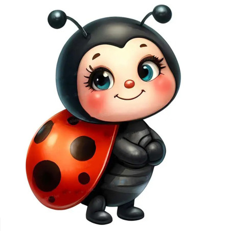 Adesivo Coccinella 'Piccola Felicità' – Semplicità e tenerezza