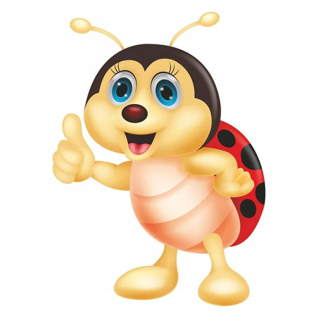 Sticker Coccinella Portafortuna | Decorazione Murale Divertente