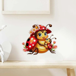 Adesivo Murale Coccinella Mamma Tenerezza | Idea Regalo Unica