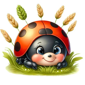 Sticker Murale Coccinella Portafortuna | Idea Regalo Originale