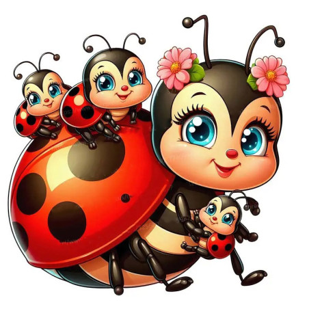 Adesivo Murale Coccinella Maternità | Idea Regalo Originale