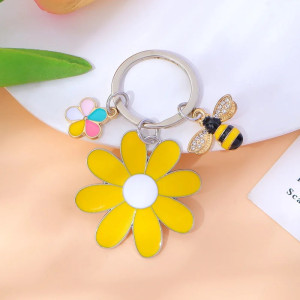 Portachiavi Ape e Margherita | Idea Regalo Donna Originale