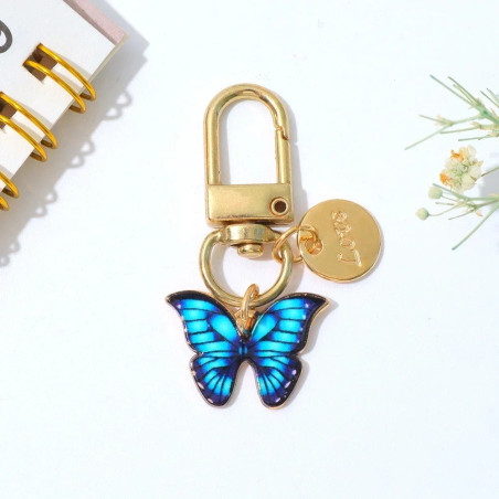 Portachiavi Farfalla Smaltato | Idea Regalo Donna Originale