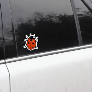Adesivo Coccinella Portafortuna | Sticker PVC Resistente