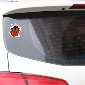 Adesivo Coccinella Portafortuna | Sticker PVC Resistente