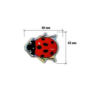 Sticker Coccinella 3D in Resina | Idea Regalo Originale