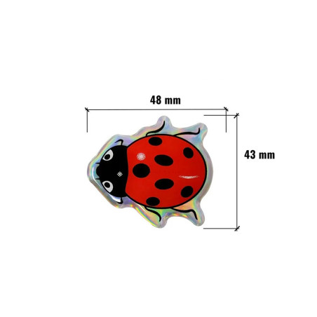 Sticker Coccinella 3D in Resina | Idea Regalo Originale