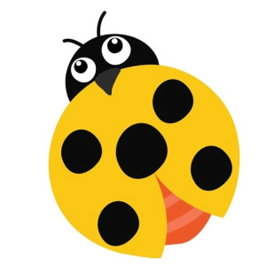 Adesivo Coccinella Gialla | Sticker Unico e Divertente