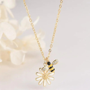 Collana Ape e Margherita | Gioiello Donna Elegante & Originale