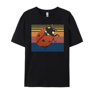 T-Shirt Coccinella Uomo "Rétro Chic" | Stile Vintage Originale
