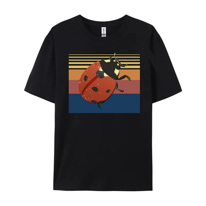 T-Shirt Coccinella Uomo "Rétro Chic" | Stile Vintage Originale