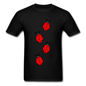Maglietta Coccinella Portafortuna | T-Shirt Donna Idea Regalo