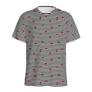 T-shirt Coccinella "Strisce Bohème" - Stile Unico | 1001abeilles