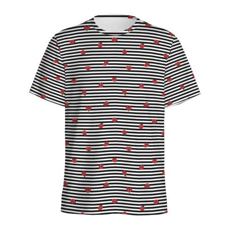 T-shirt Coccinella "Strisce Bohème" - Stile Unico | 1001abeilles