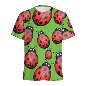 T-shirt Coccinella "Giardino Primaverile" – Freschezza & Allegria