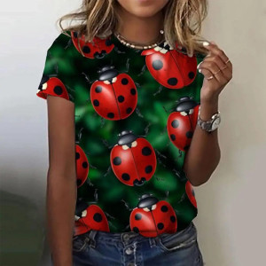 T-shirt Donna “Freschezza Mattutina” Coccinelle | 100% Cotone