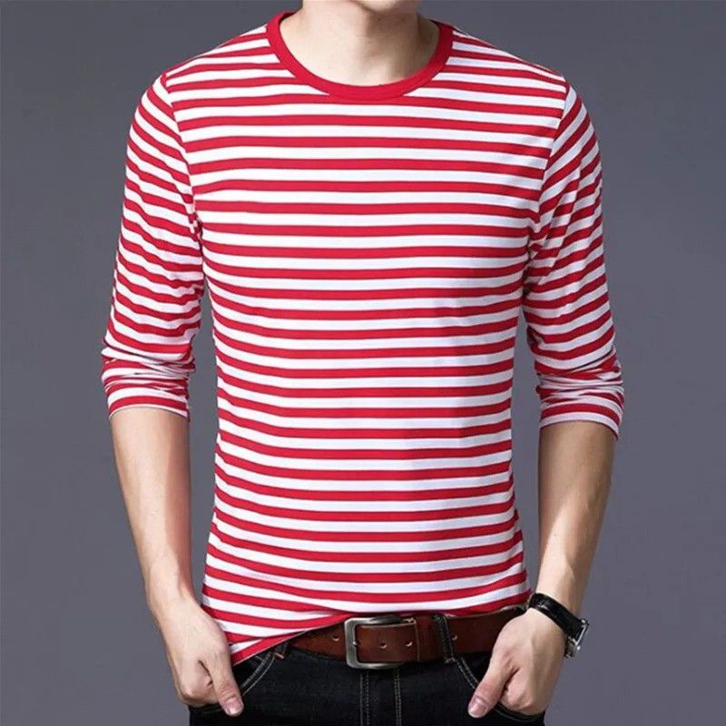 Maglietta Uomo 'Zebra Urban' a Righe Moderne - 100% Cotone