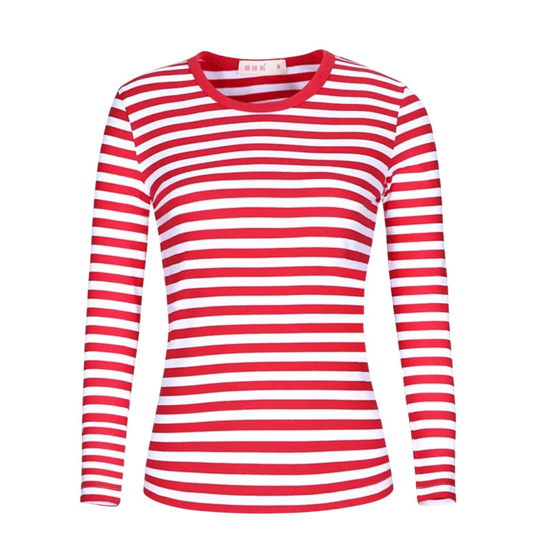 Maglietta Donna a Righe Coccinella | 100% Cotone | Idea Regalo