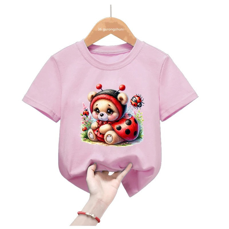 Maglietta Coccinella Bambino | Idea Regalo Originale | 100% Cotone