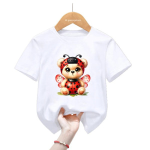 T-shirt Bambino Coccinella Invernale - Comfort e Fantasia