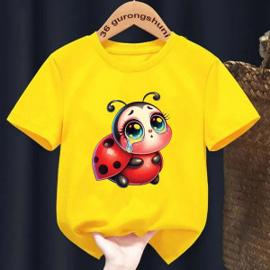 Maglietta Bambino Coccinella Tristolina - Dolcezza & Emozione