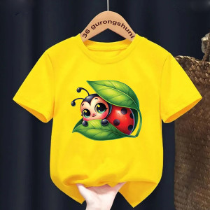 T-shirt Bambino Coccinella Nascosta - Natura e Allegria
