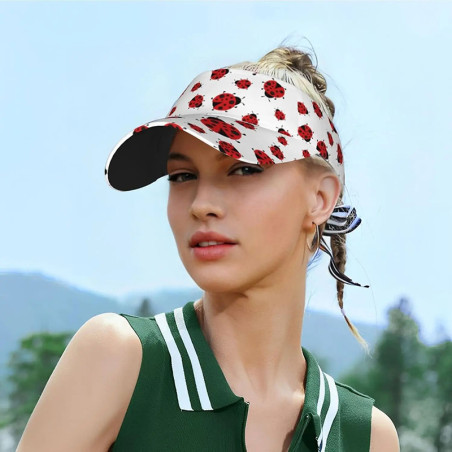 Cappello Visiera Coccinella | Stile Unico e Idea Regalo Donna