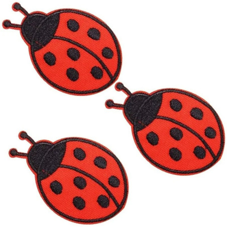Toppe Termoadesive Coccinella (x3) | Idea Regalo Originale