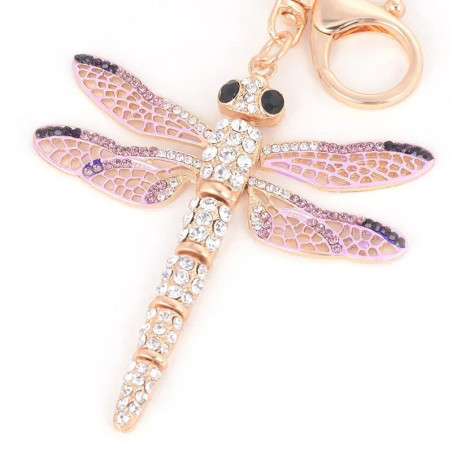 Portachiavi Libellula Rugiada Estiva - Eleganza & Strass