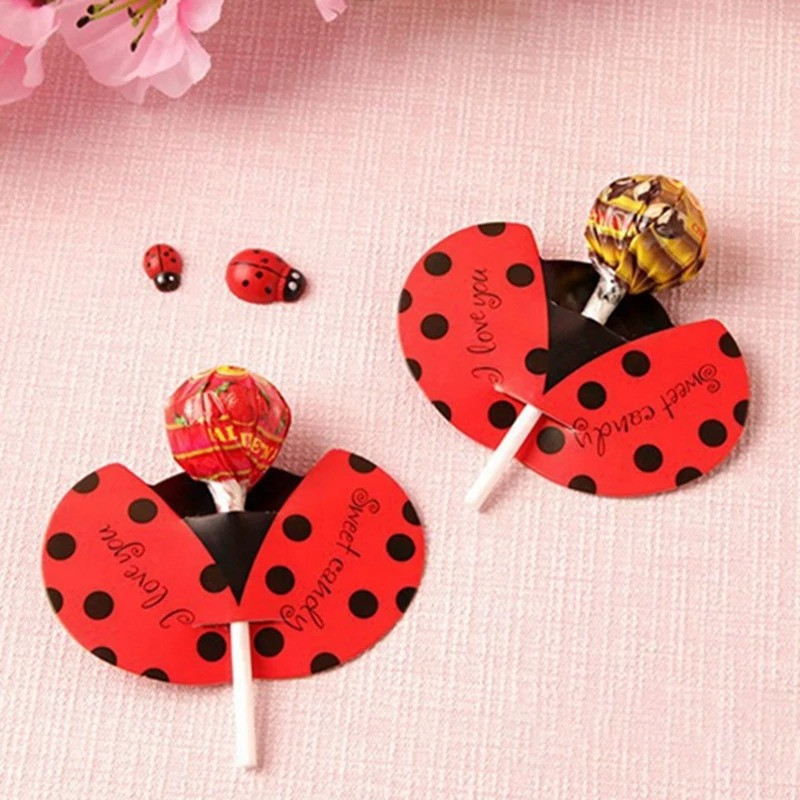 Porta Lecca Lecca Coccinella - Set 20/50 | Idea Regalo Feste