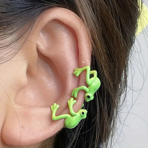 Orecchini Rana Smeraldo | Gioiello Originale Idea Regalo Donna