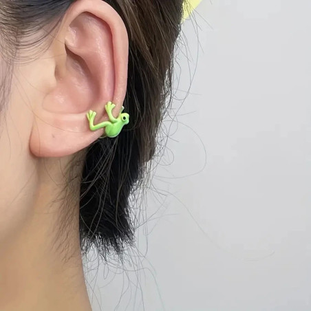 Orecchini Rana Smeraldo | Gioiello Originale Idea Regalo Donna