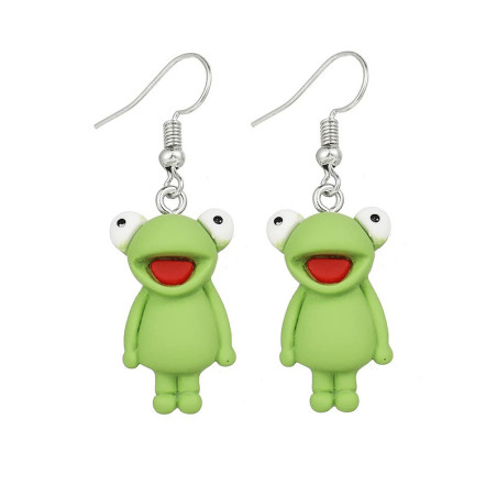 Orecchini Rana Sorridente - Accessorio Divertente e Originale