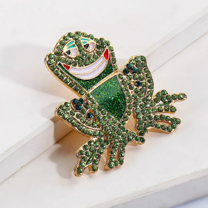Orecchini Rana con Strass - Gioiello Scintillante ed Elegante