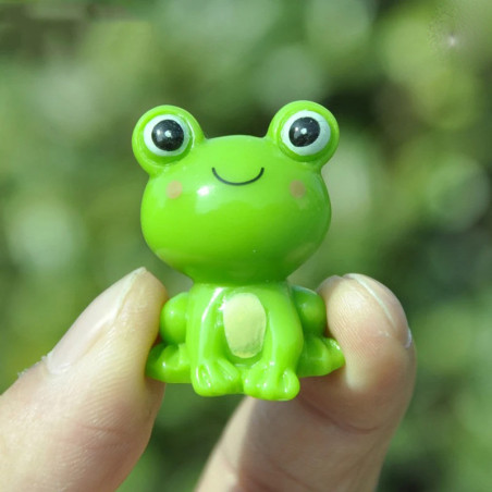 Mini Statuette Rana - 4 Adorabili Rane in Resina | Idea Regalo