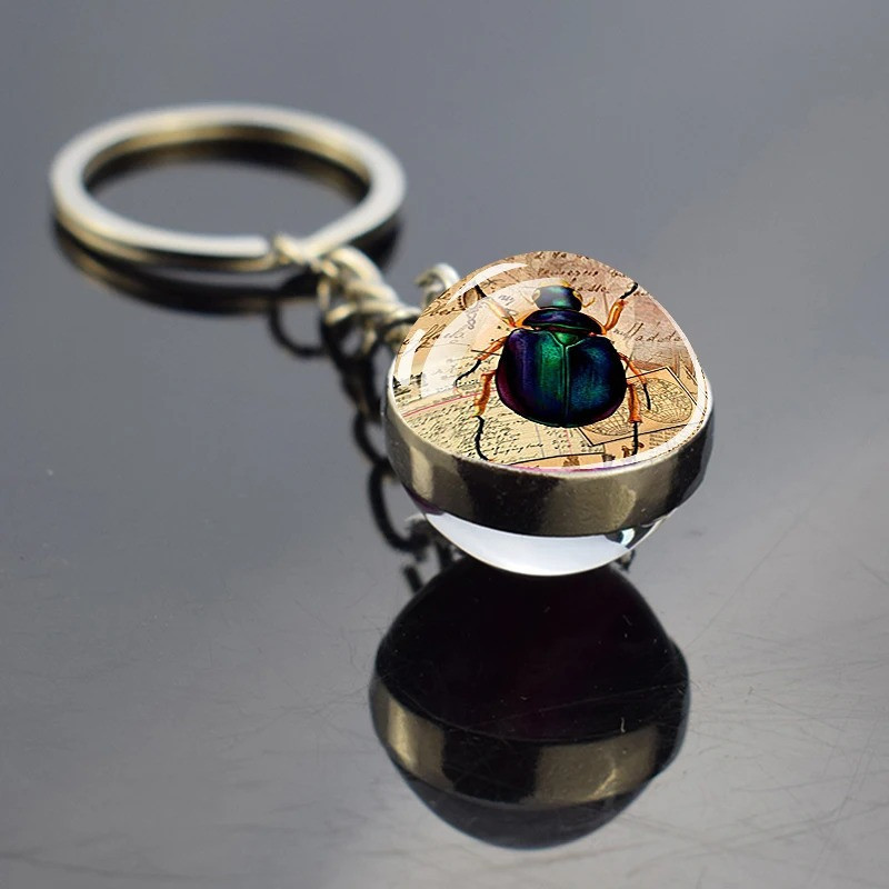 Portachiavi Scarabeo "Esploratore Mistico" | Eleganza & Mistero