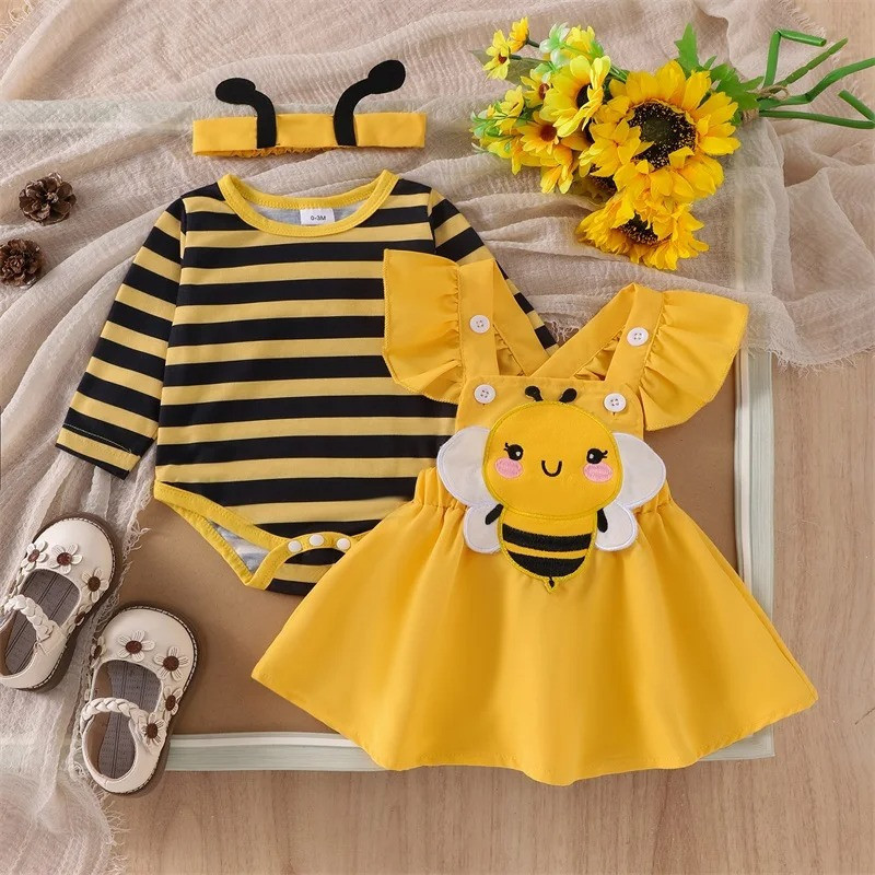 Set Costume da Ape per Neonata | Pagliaccetto, Vestito & Fascia