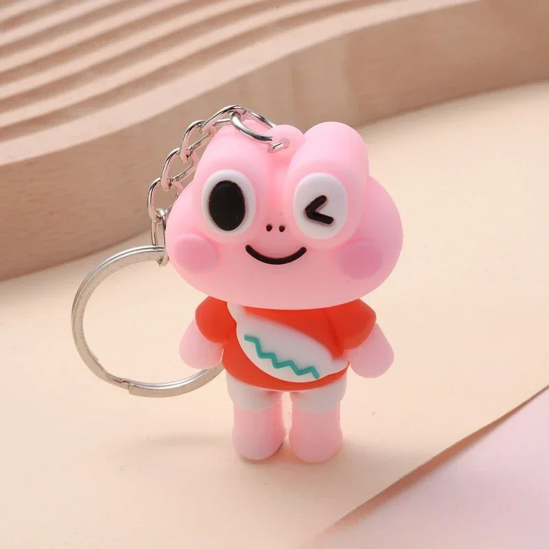 Portachiavi Rana Rosa Kawaii | Idea Regalo Divertente