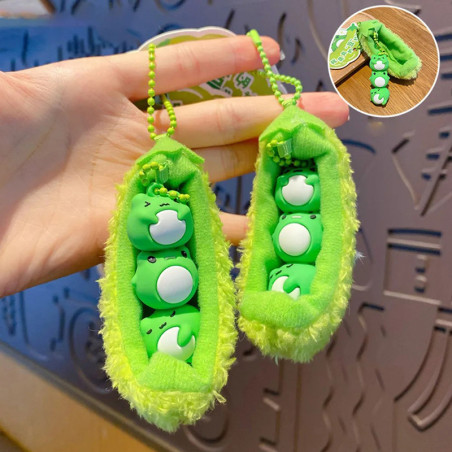 Portachiavi Rana "Bozzolo Verde" – Trio Kawaii, Idea Regalo