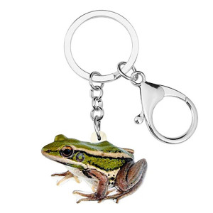 Portachiavi Rana Realistico | Idea Regalo Originale in Resina