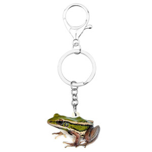 Portachiavi Rana Realistico | Idea Regalo Originale in Resina