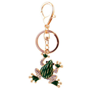 Portachiavi Rana Dorata e Smeraldo | Idea Regalo Originale